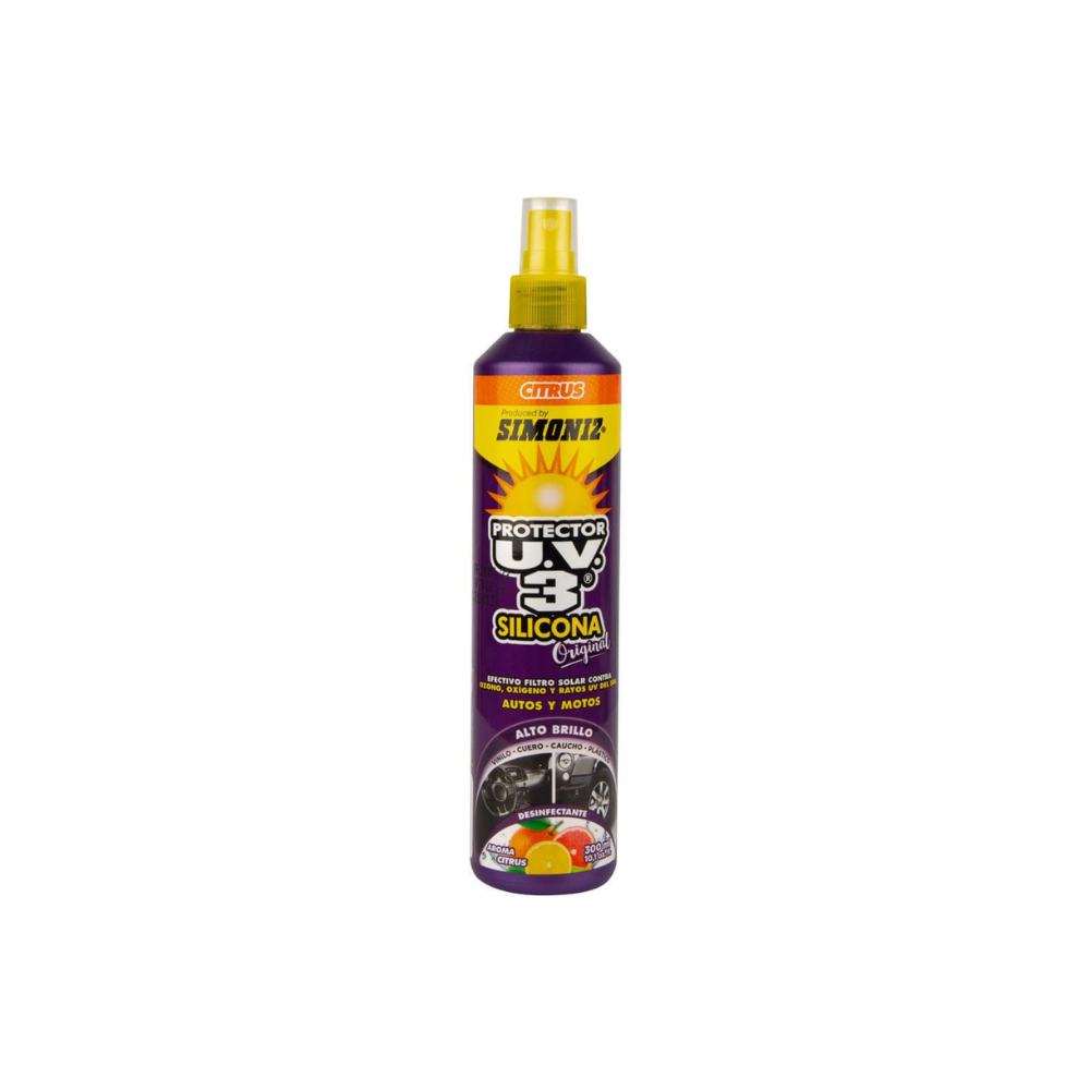 SIMONIZ SILICONA DE TABLERO UV3 CITRUS 300 ml.