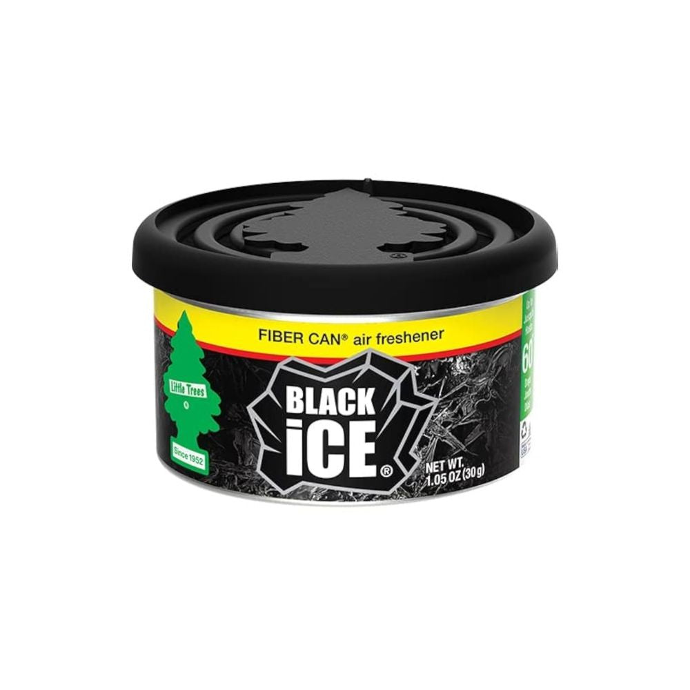 AROMATIZADOR LITTLE TREES FIBER CAN BLACK ICE