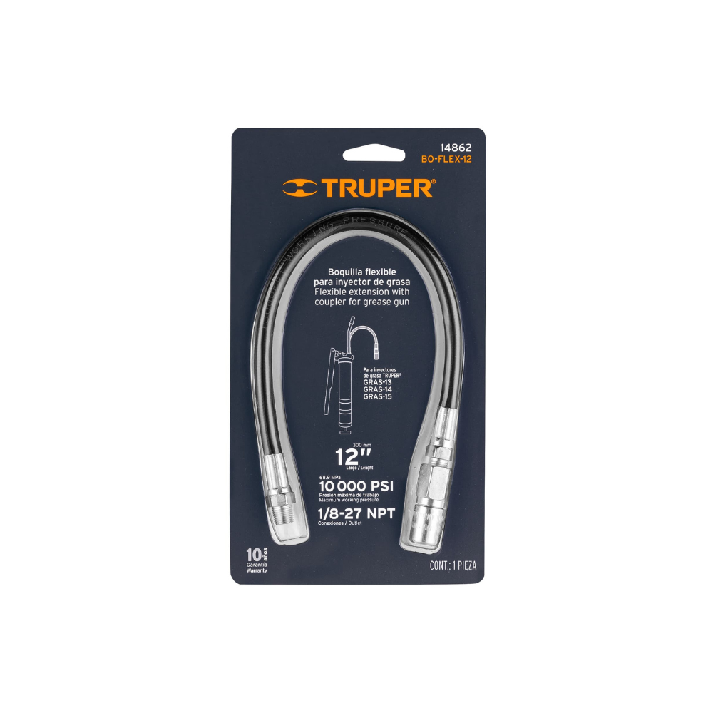 TRUPER MANGUERA FLEXIBLE DE ENGRASE 14862