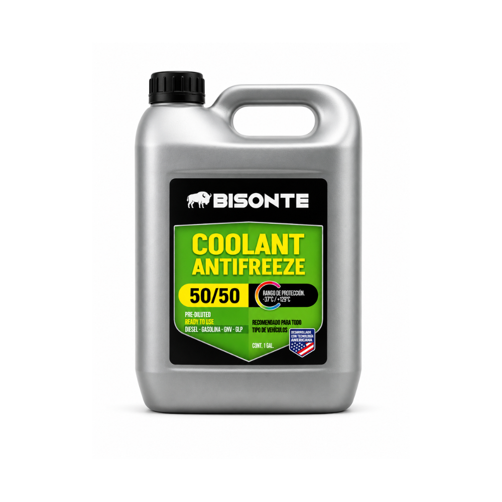 BISONTE COOLANT & ANTIFREEZE OAT 50/50 VERDE