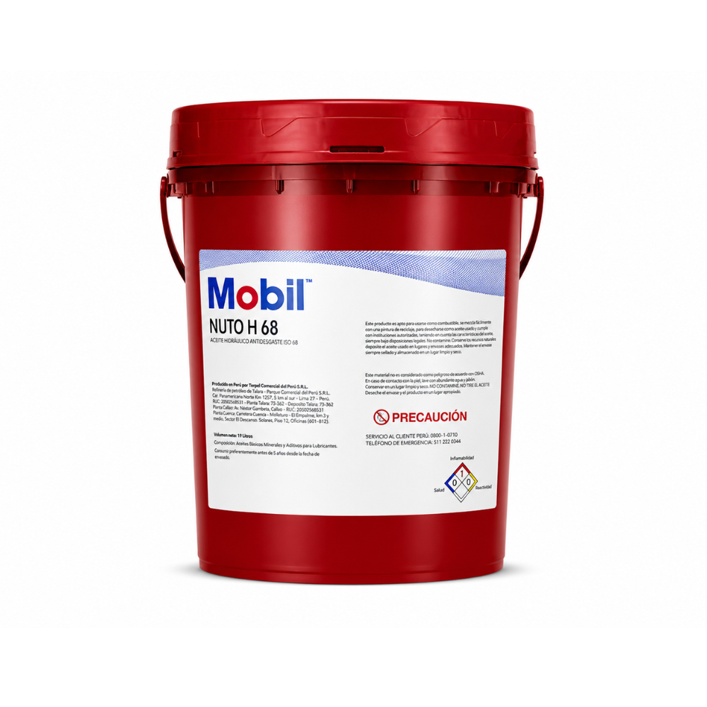 Mobil Aceite Hidraulico Nuto 68 Bl
