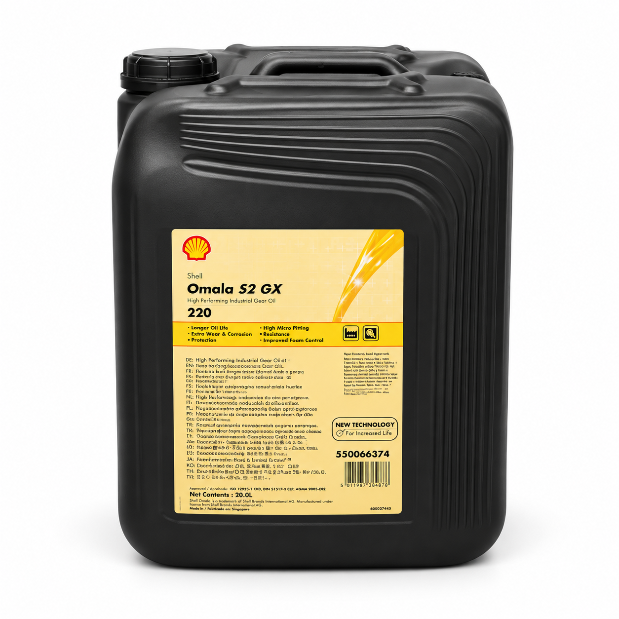 Shell Aceite Omala S2 G 220 Bidon Europeo 20lt