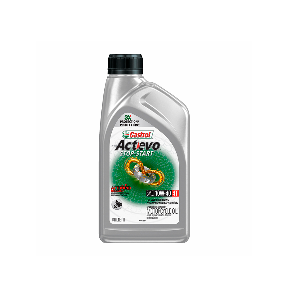 CASTROL ACEITE ACTEVO 4T 10W40 LT