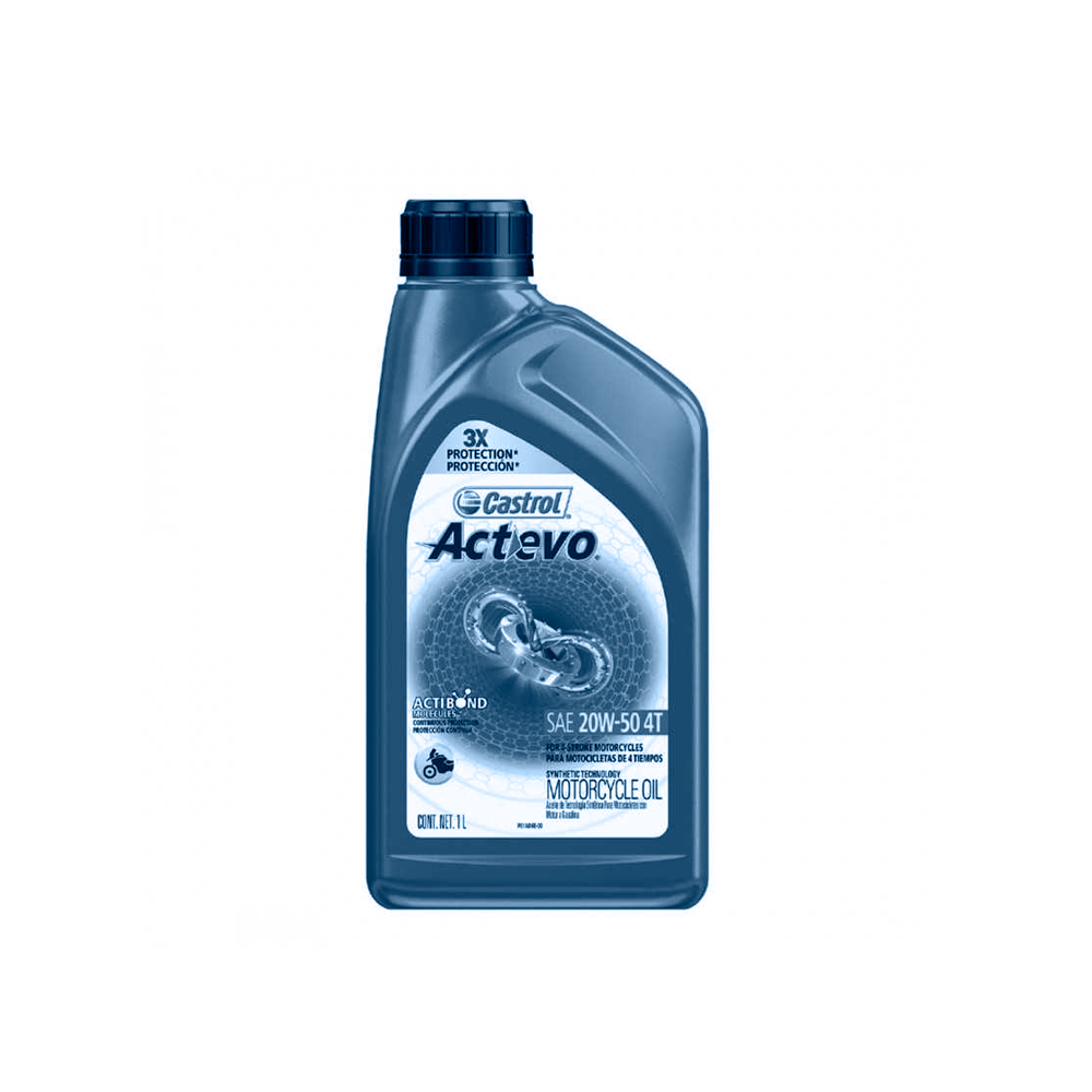 CASTROL ACEITE ACTEVO 4T 20W50 LT