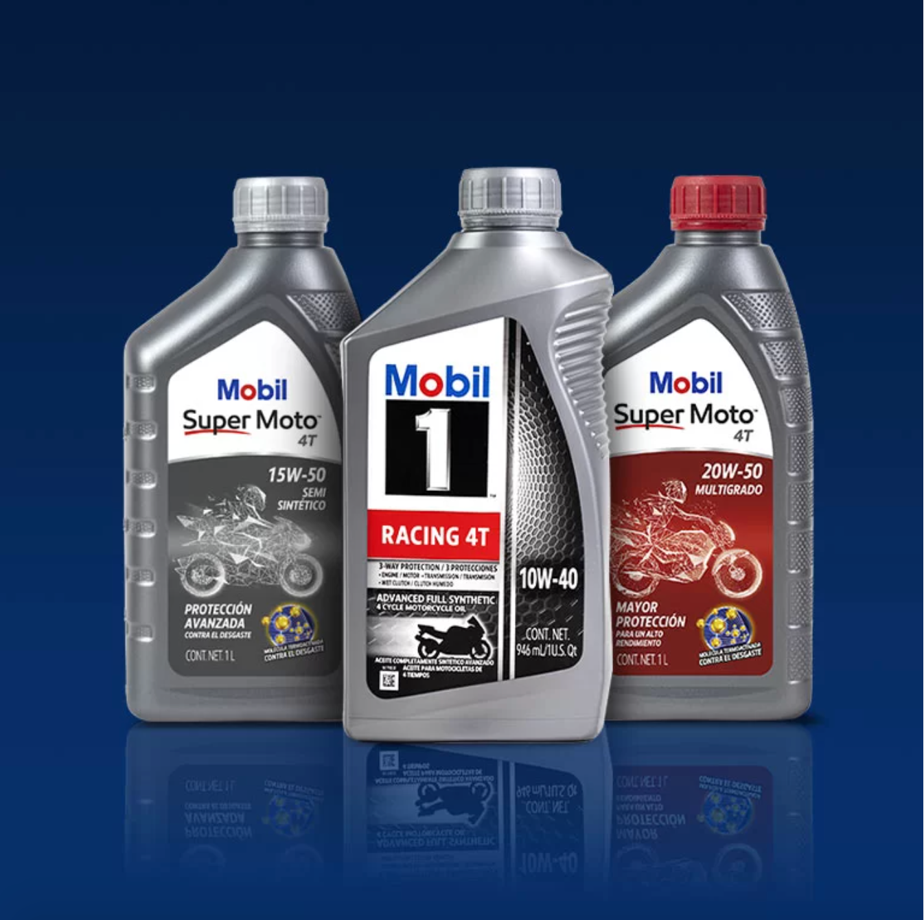 MOBIL 1 ACEITE RACING 4T 10W40 LT