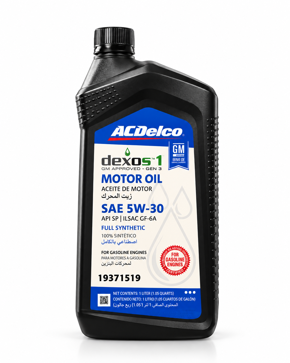 ACDELCO ACEITE MOTOR 5W30 DEXOS 1