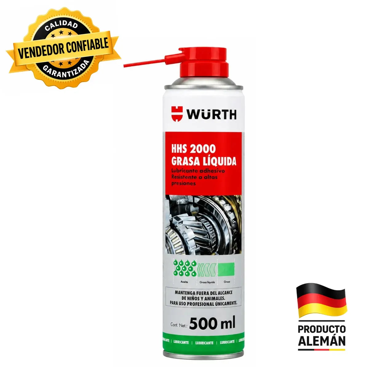 WURTH W-MAX GRASA LÍQUIDA HHS 2000 500ML